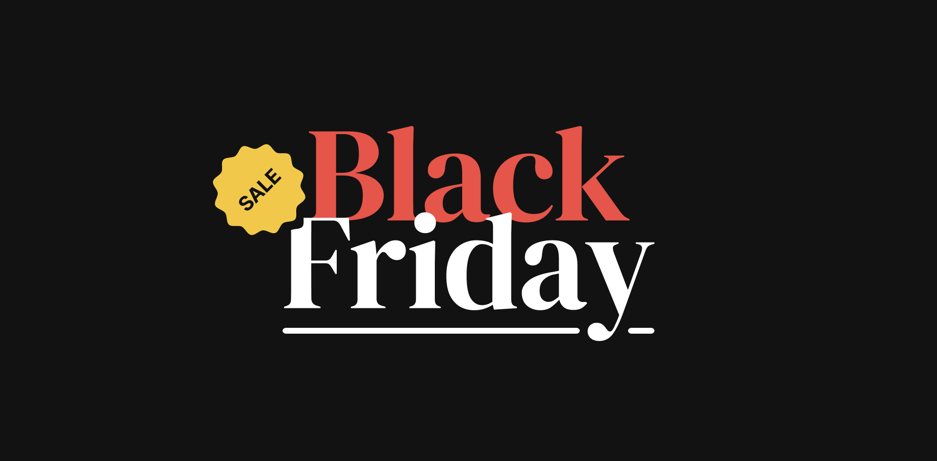 Black Friday Campaign — hero screen