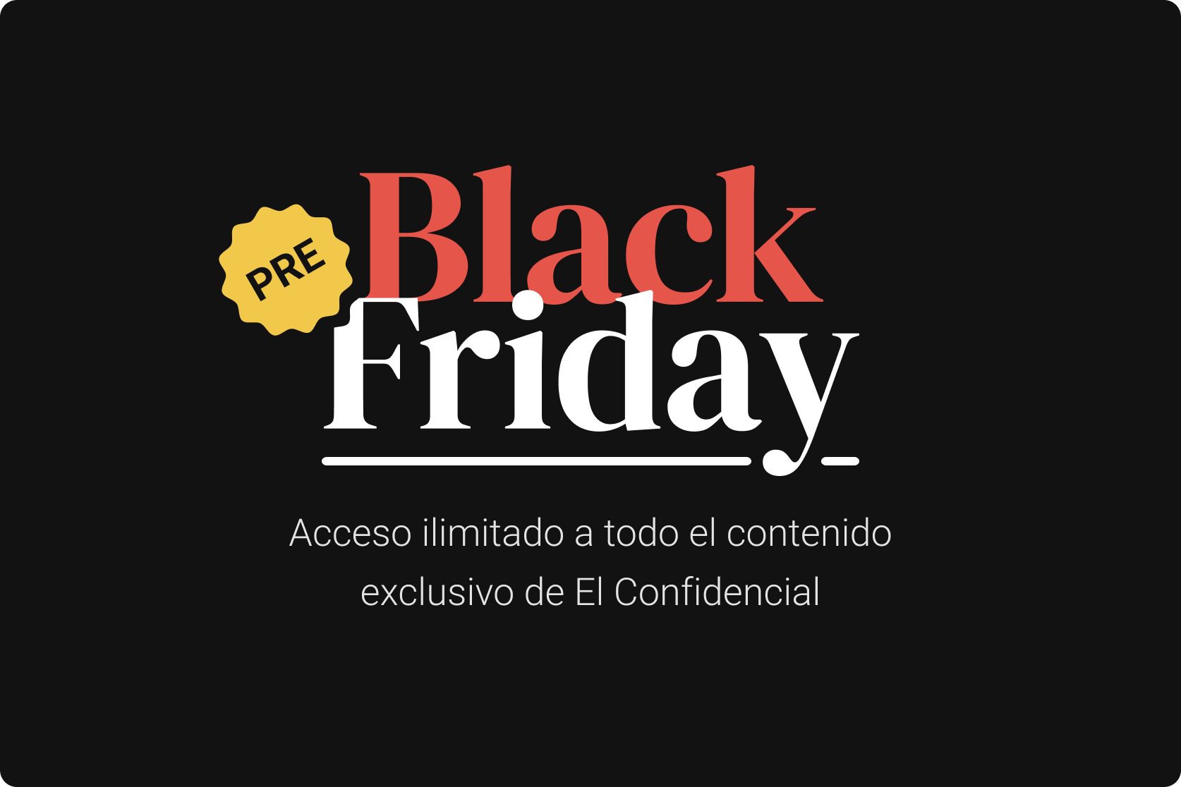 Early-access landing for Pre‑Black Friday