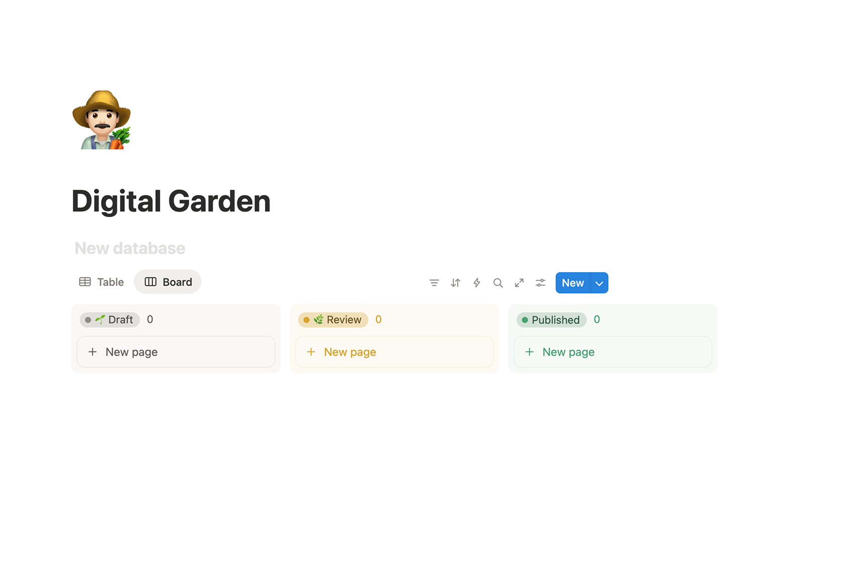Notion database used as CMS with posts, tags, and publish status