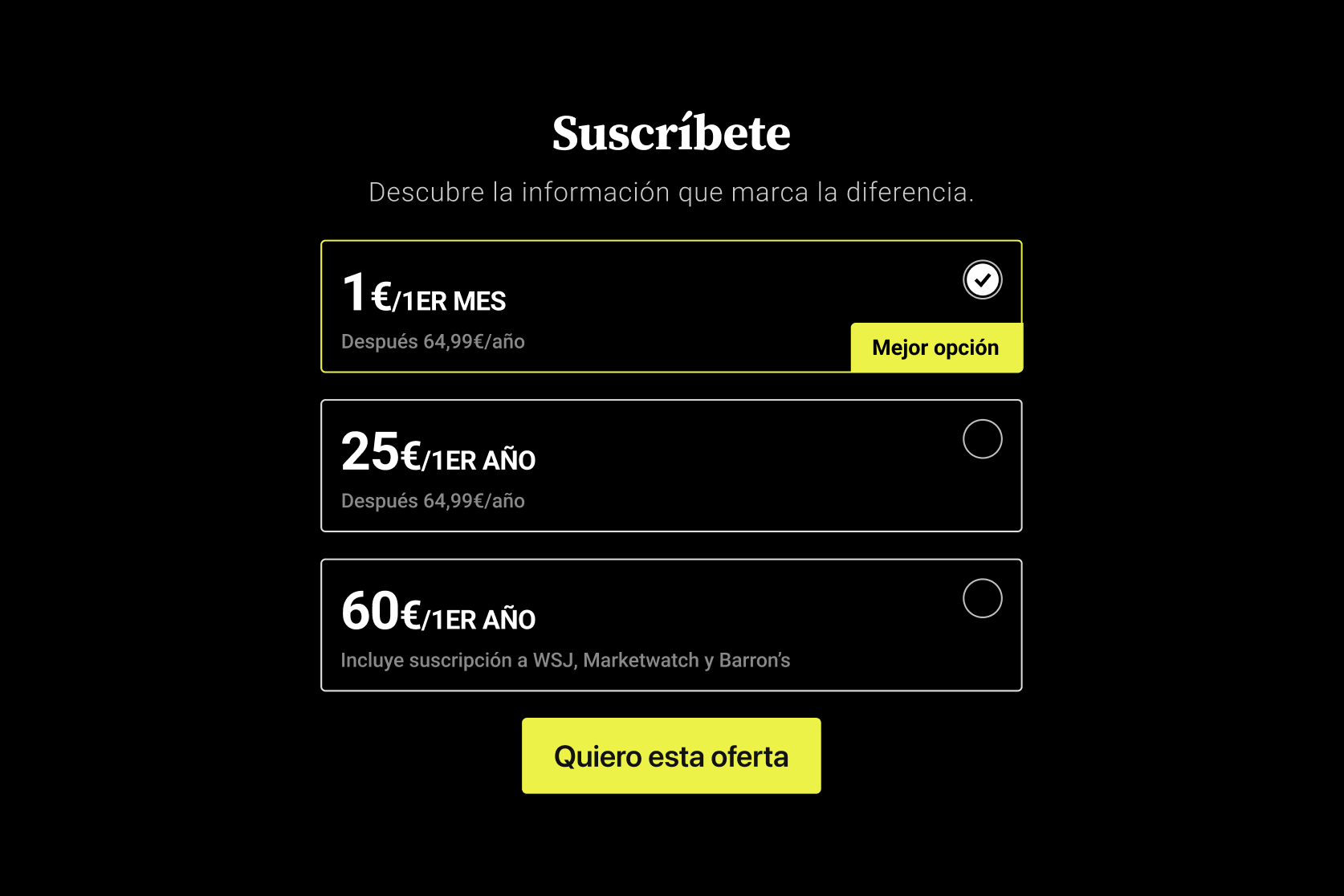 Landing variant with short vertical videos and simplified offer layout