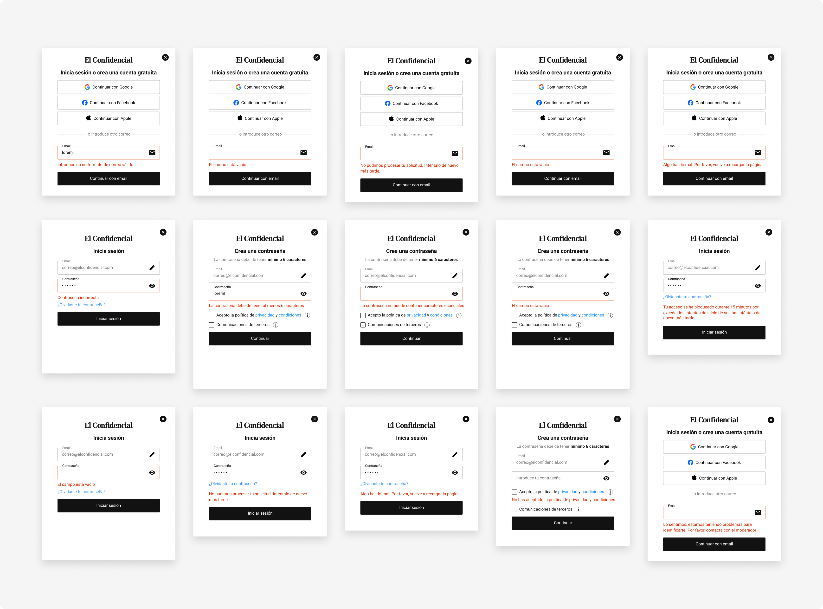 Error states and edge cases for authentication reliability