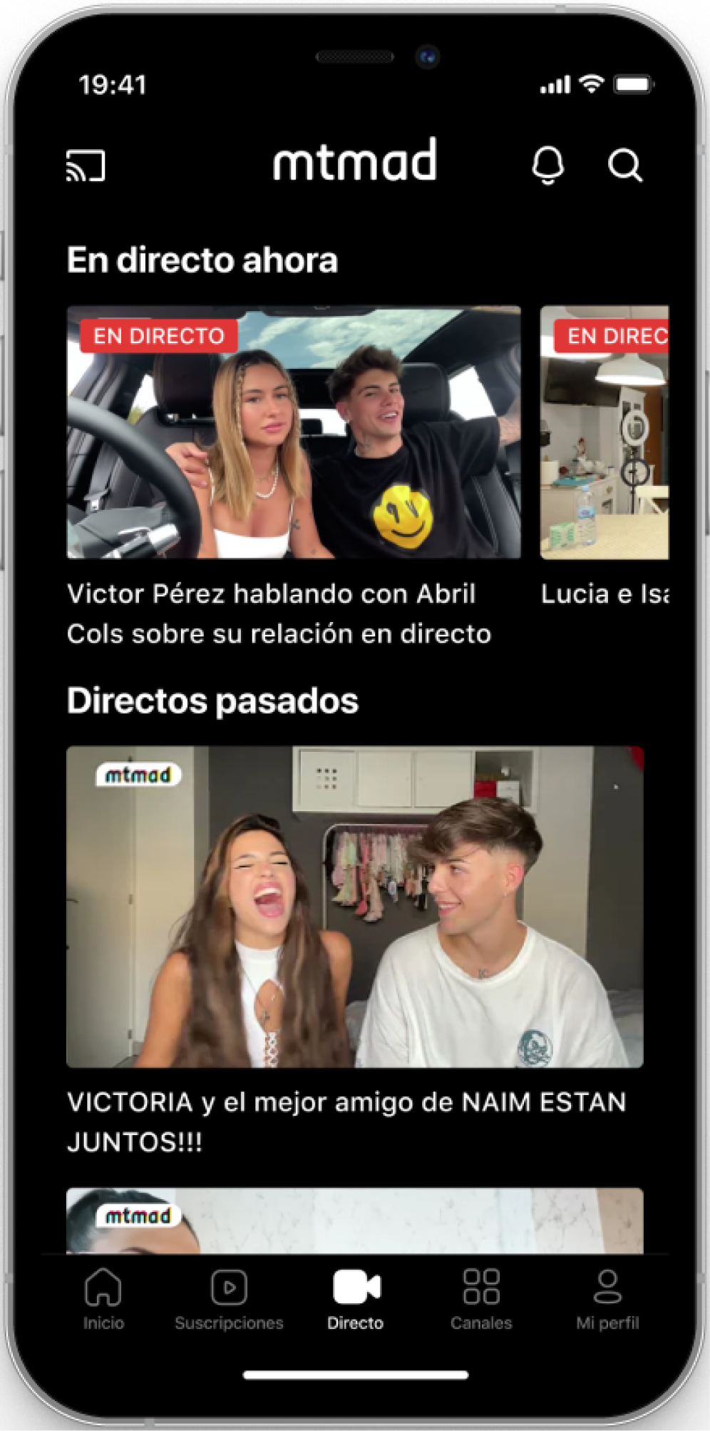Video playback screen