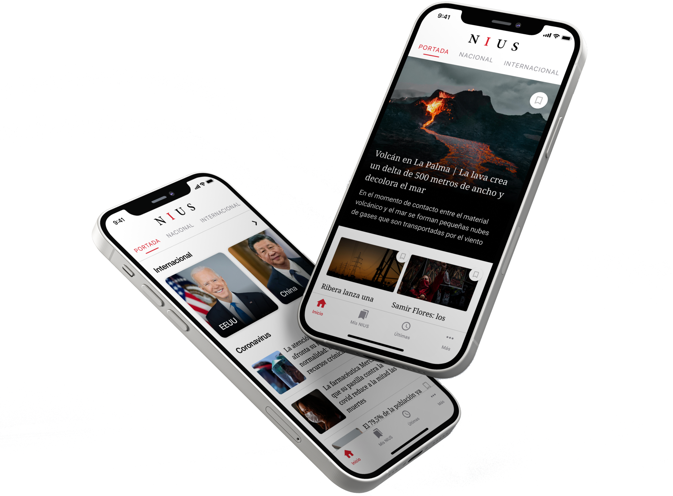 NIUS App — hero screen