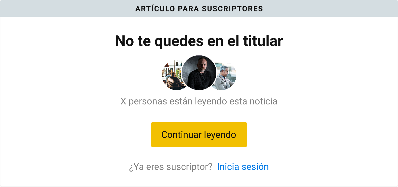 Social proof paywall highlighting subscriber community