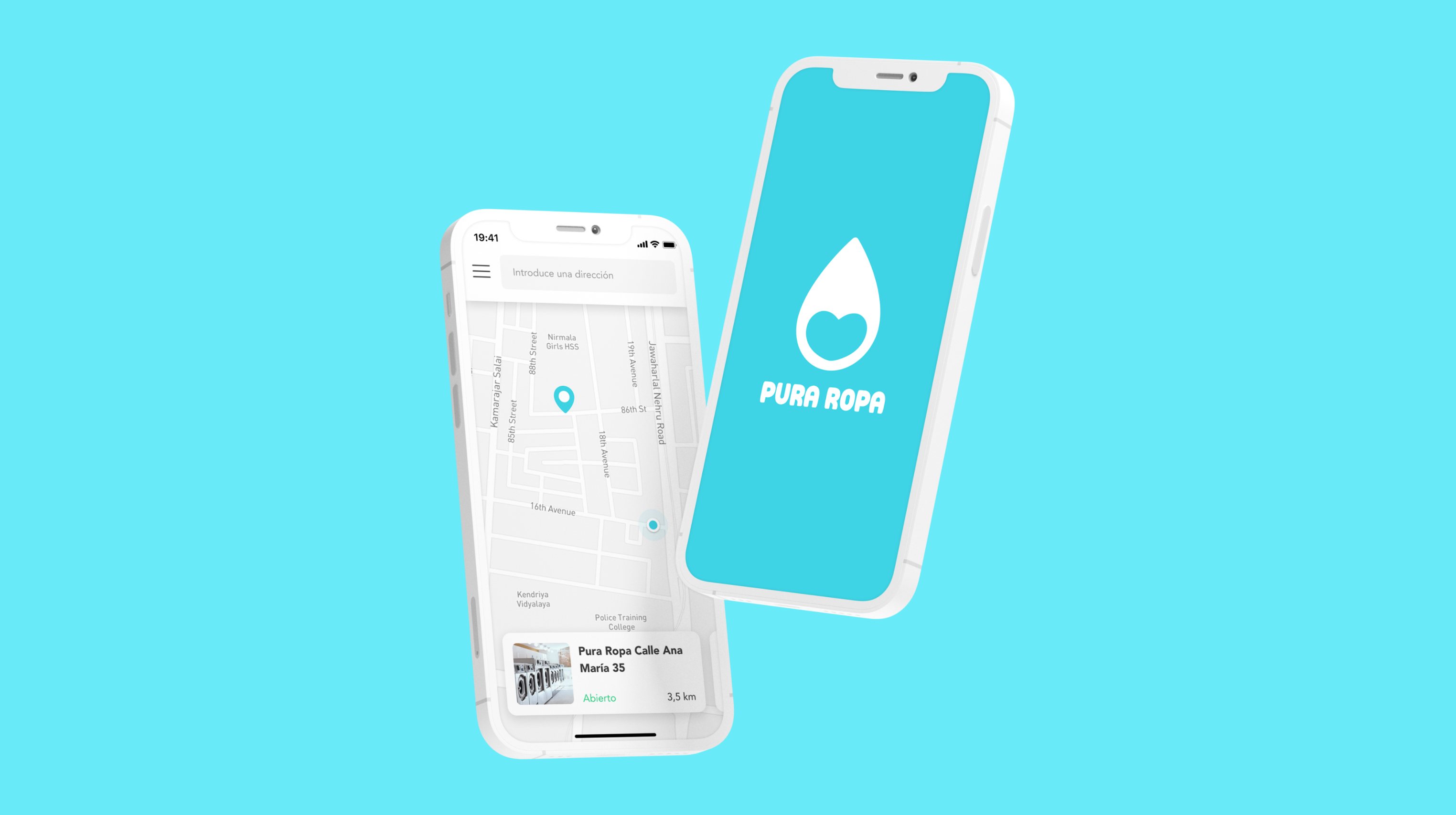 Pura Ropa — Laundry App — hero screen