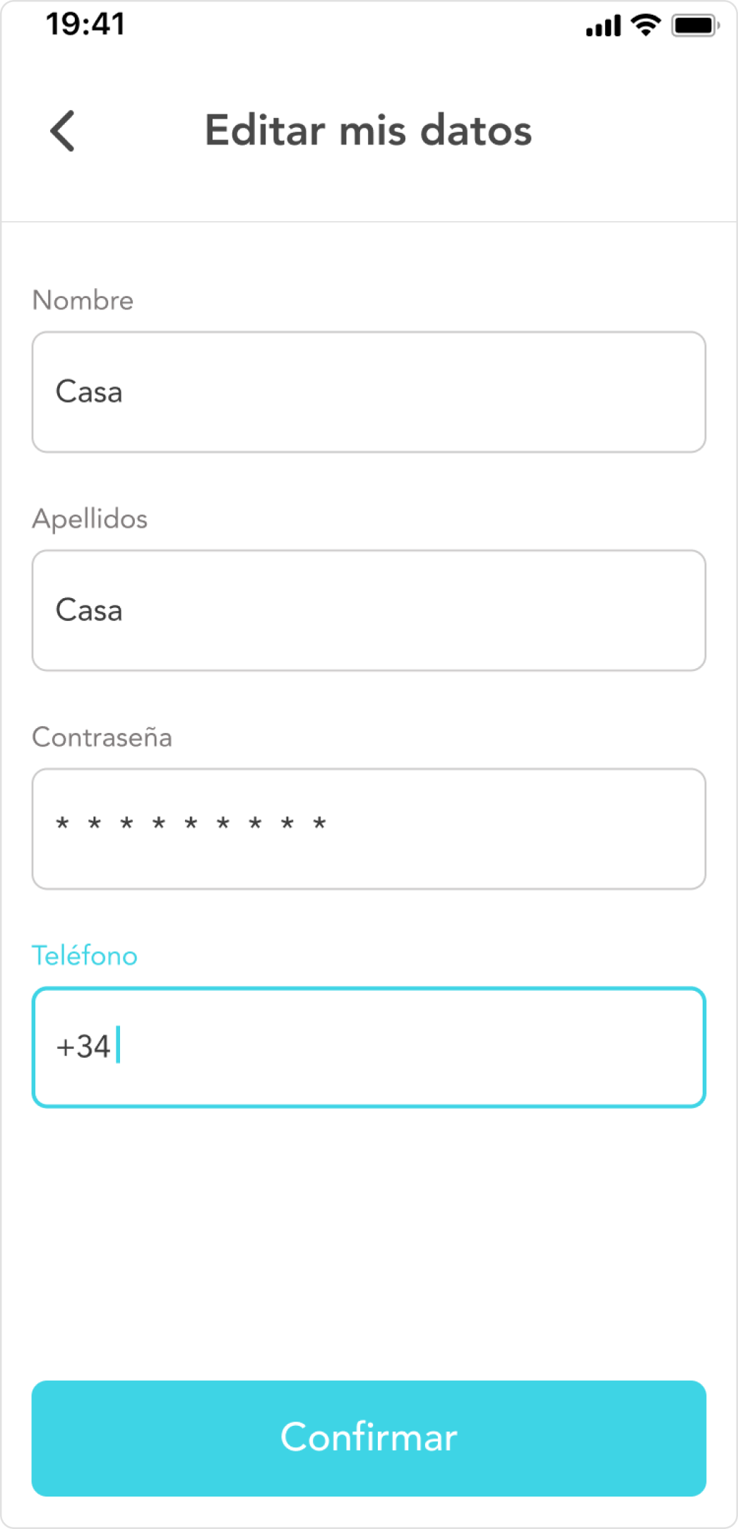 Order summary and payment confirmation screen