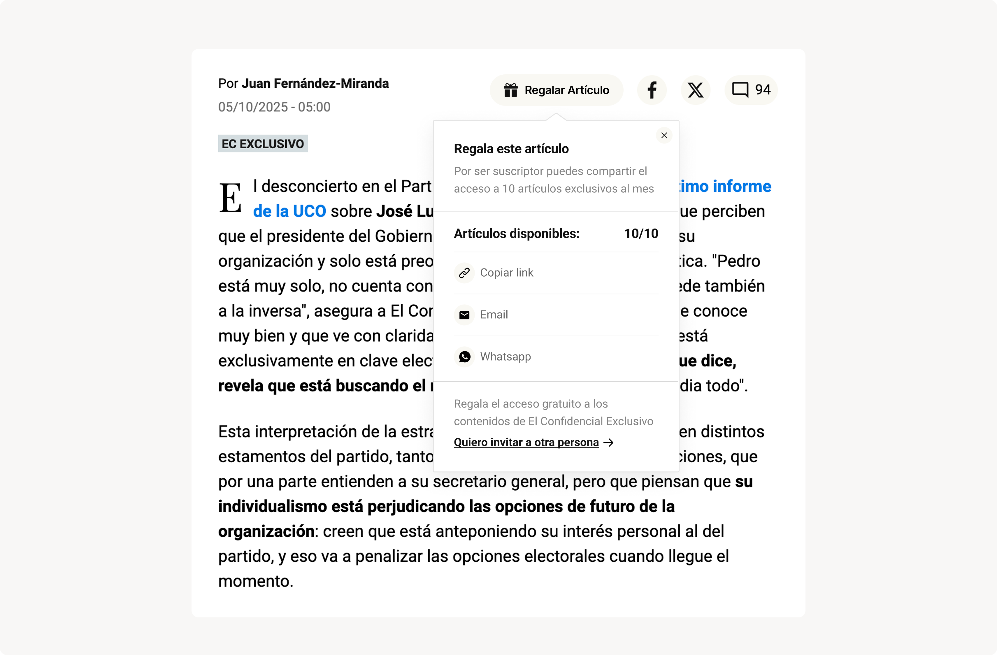 Final redesigned free-sharing interface