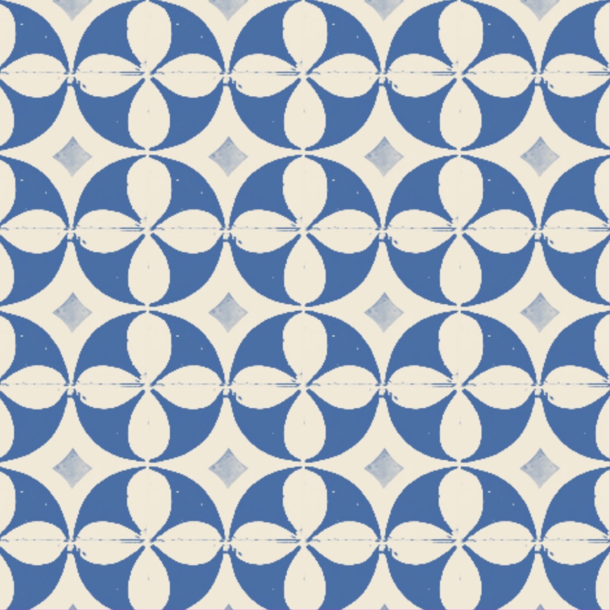 Star Blue Gold grid in the Lisboa duotone