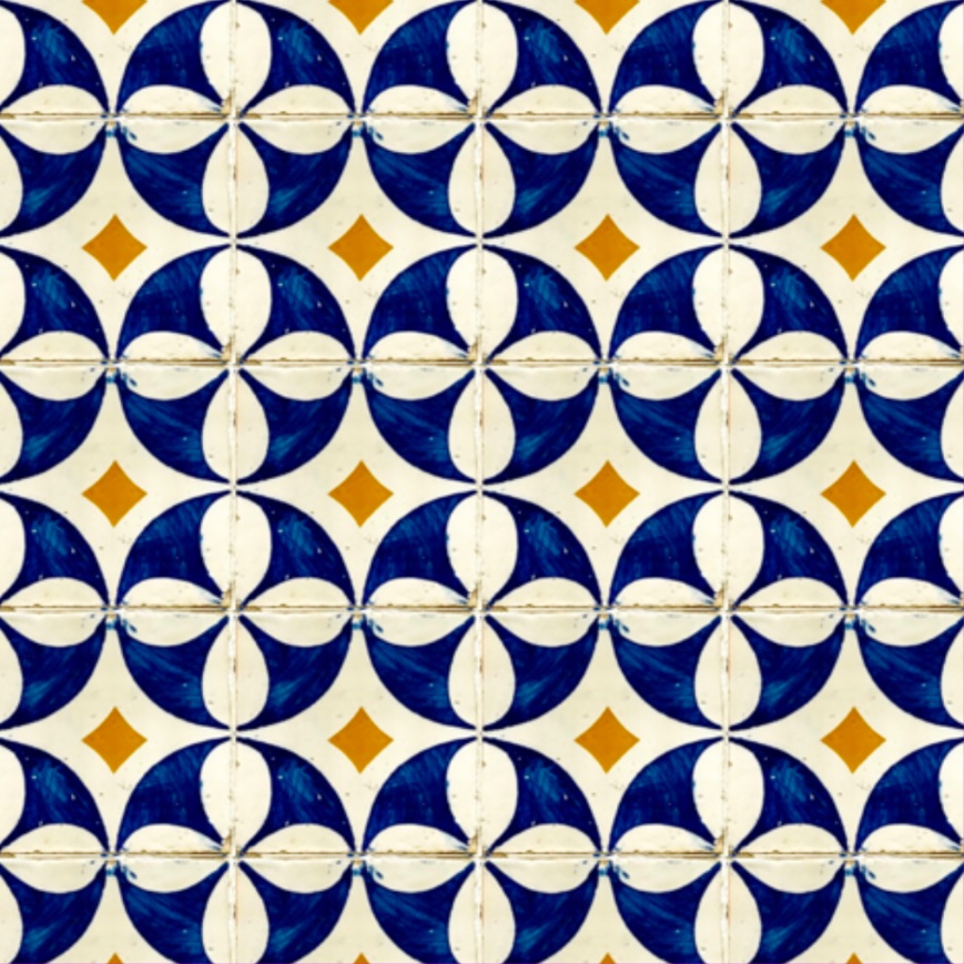Star Blue Gold repeated as a straight grid