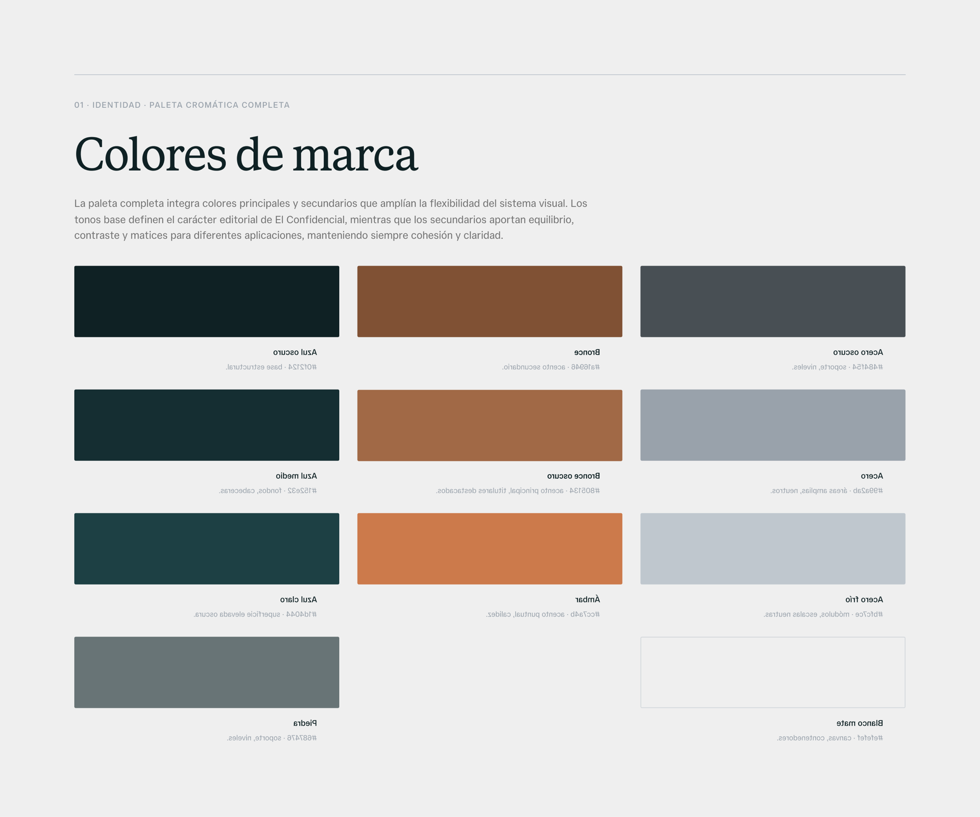 EC brand colors — full palette with hex values and roles